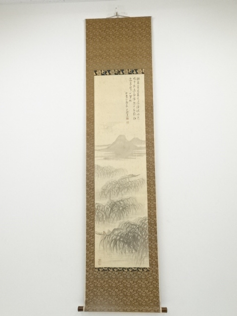 JAPANESE HANGING SCROLL / HAND PAINTED / SCENERY